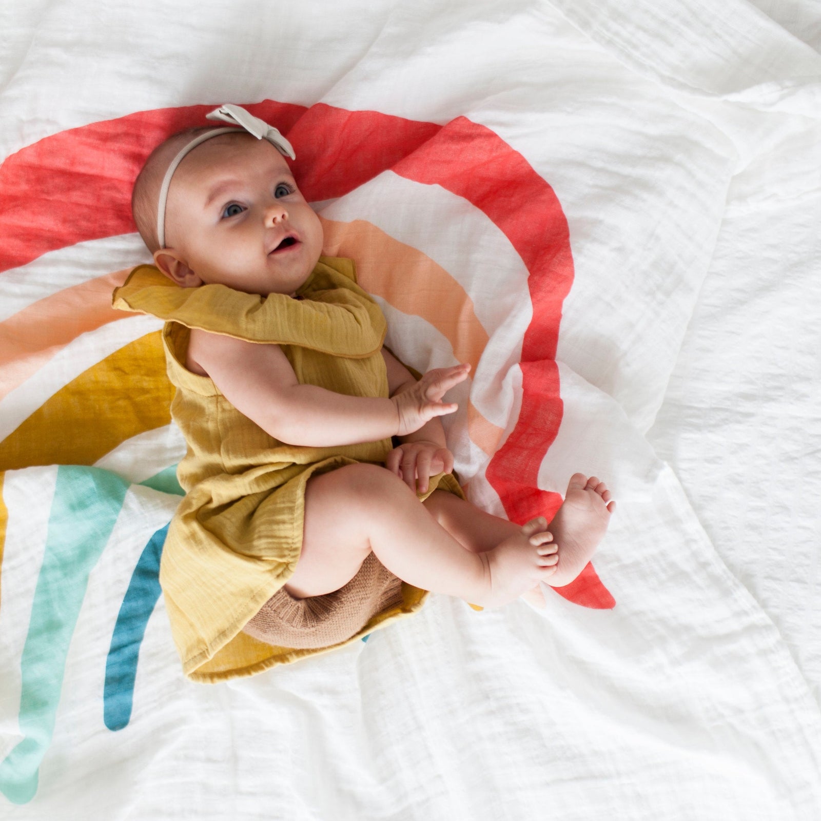 Rainbow Swaddle Blanket
