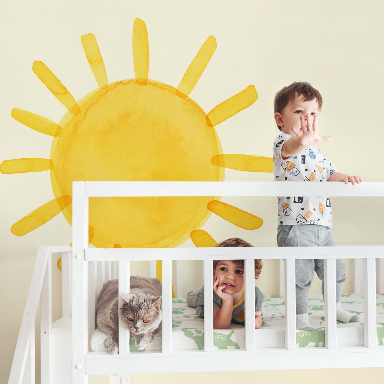 Watercolor Sun Wall Decal - Extra Large