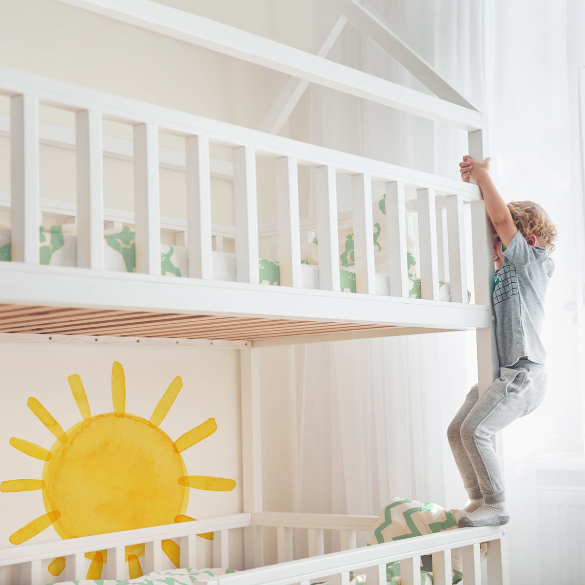 Watercolor Sun Wall Decal - Large