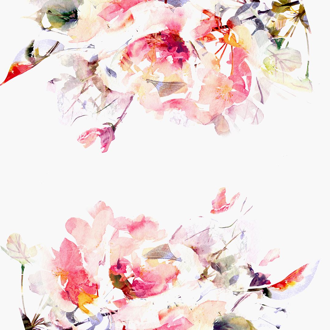 Contemporary Spring Floral Wallpaper Mural - Project Nursery