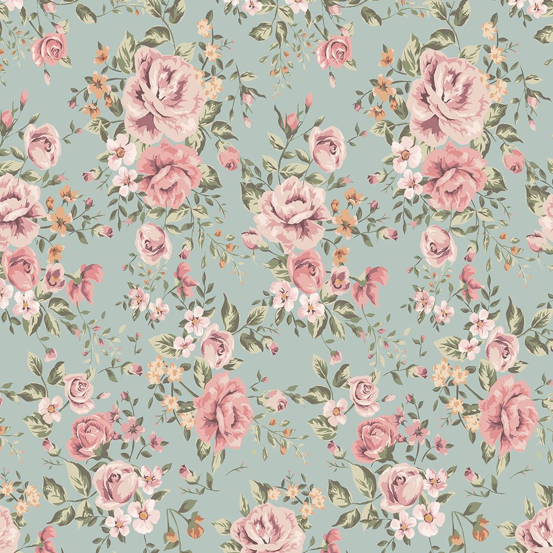 Cutesie Floral Wallpaper Mural - Project Nursery