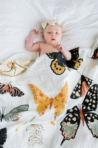 Butterfly Collector Swaddle Blanket