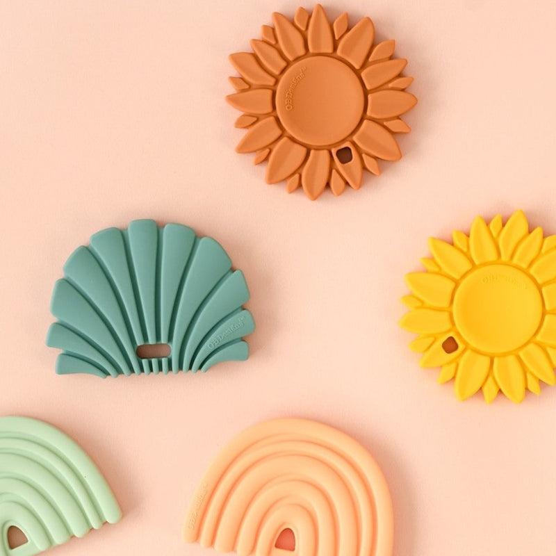 Silicone Sunflower Teether - Ginger - Project Nursery