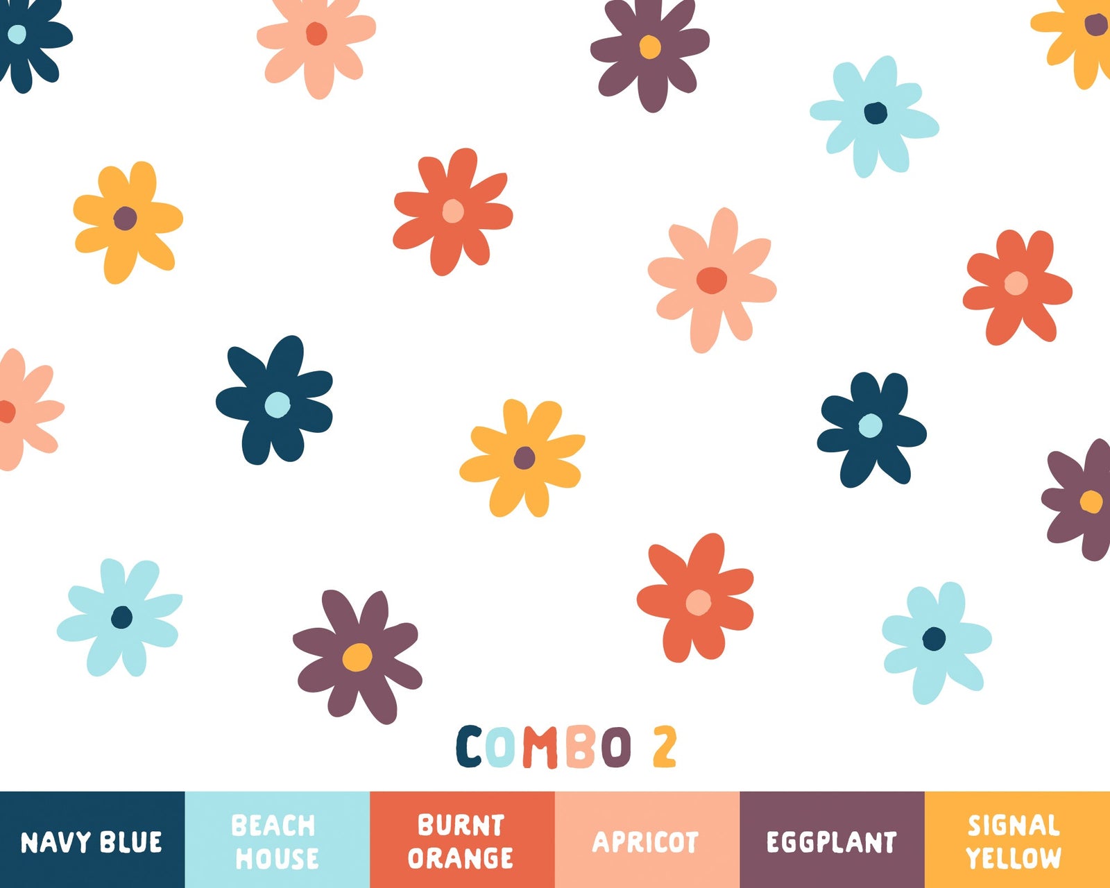 Colorful Daisy Wall Decals