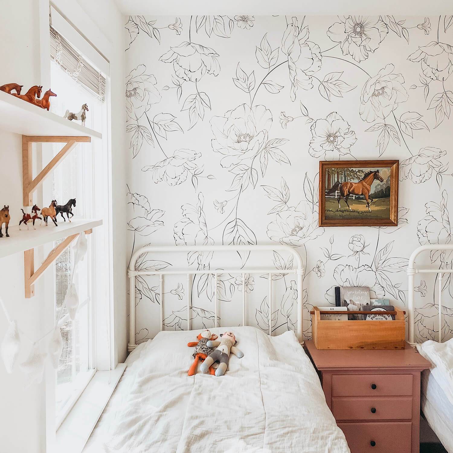 Delicate Floral Wallpaper - Project Nursery