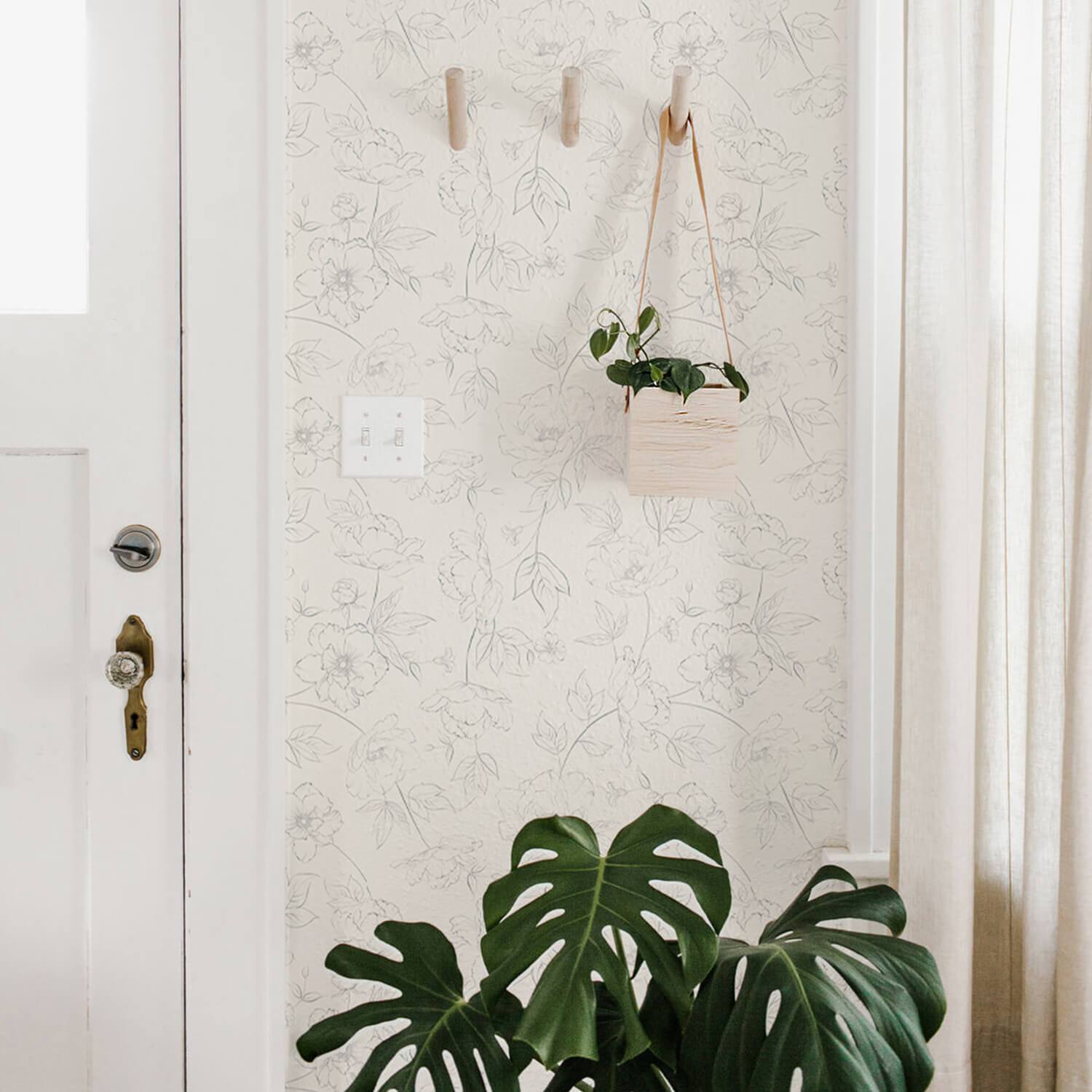 Subtle Floral Wallpaper - Project Nursery