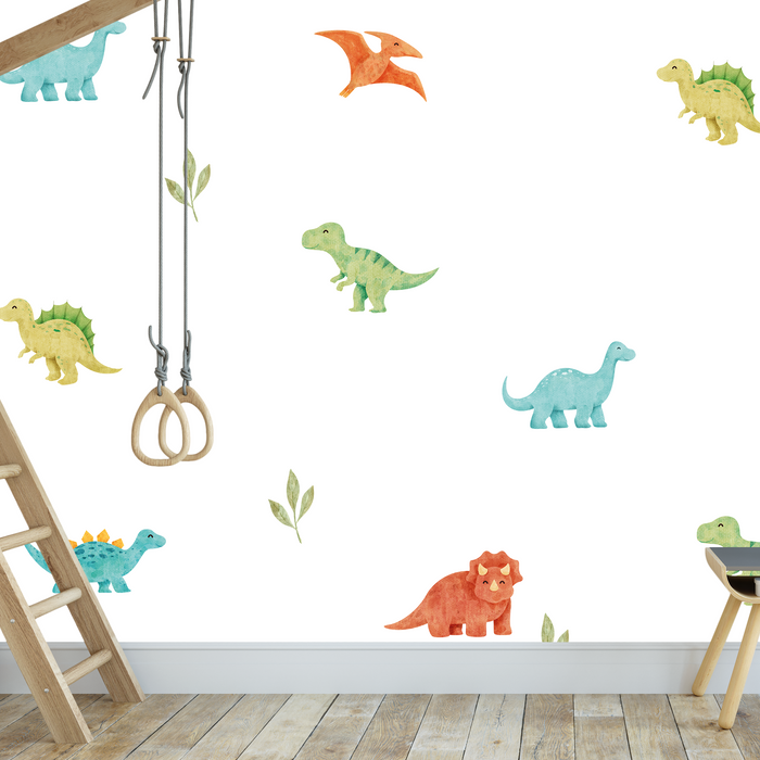 Dino Wall Decal Set - Bright