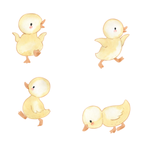 Ducklings Wall Decal Set