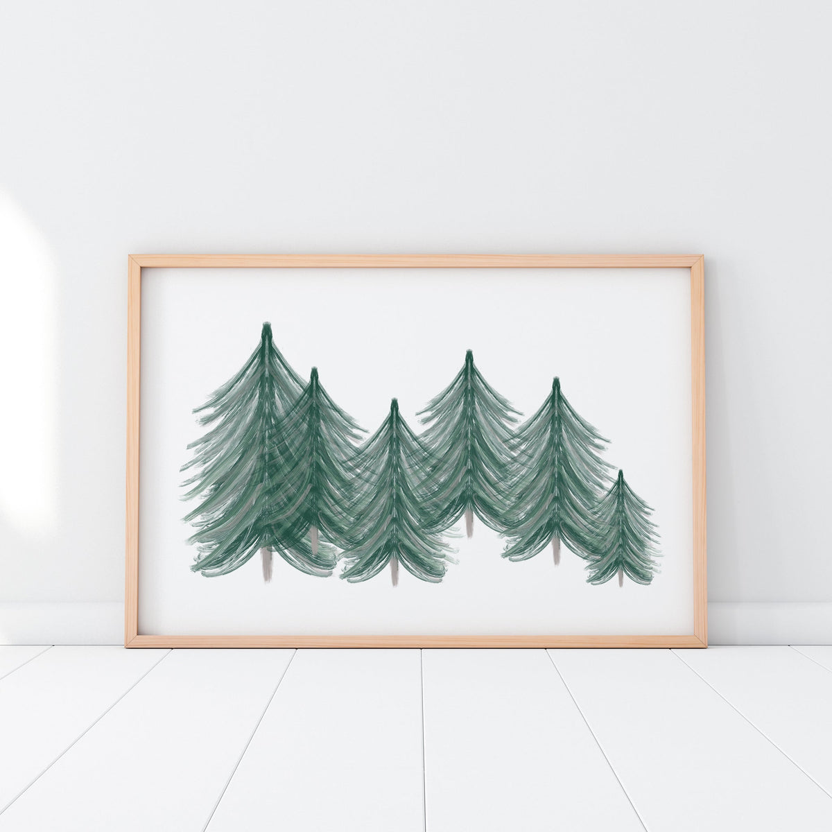 Evergreen Forest Trees Art Print - Project Nursery
