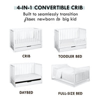 Colby 4-in-1 Convertible Crib with Trundle Drawer