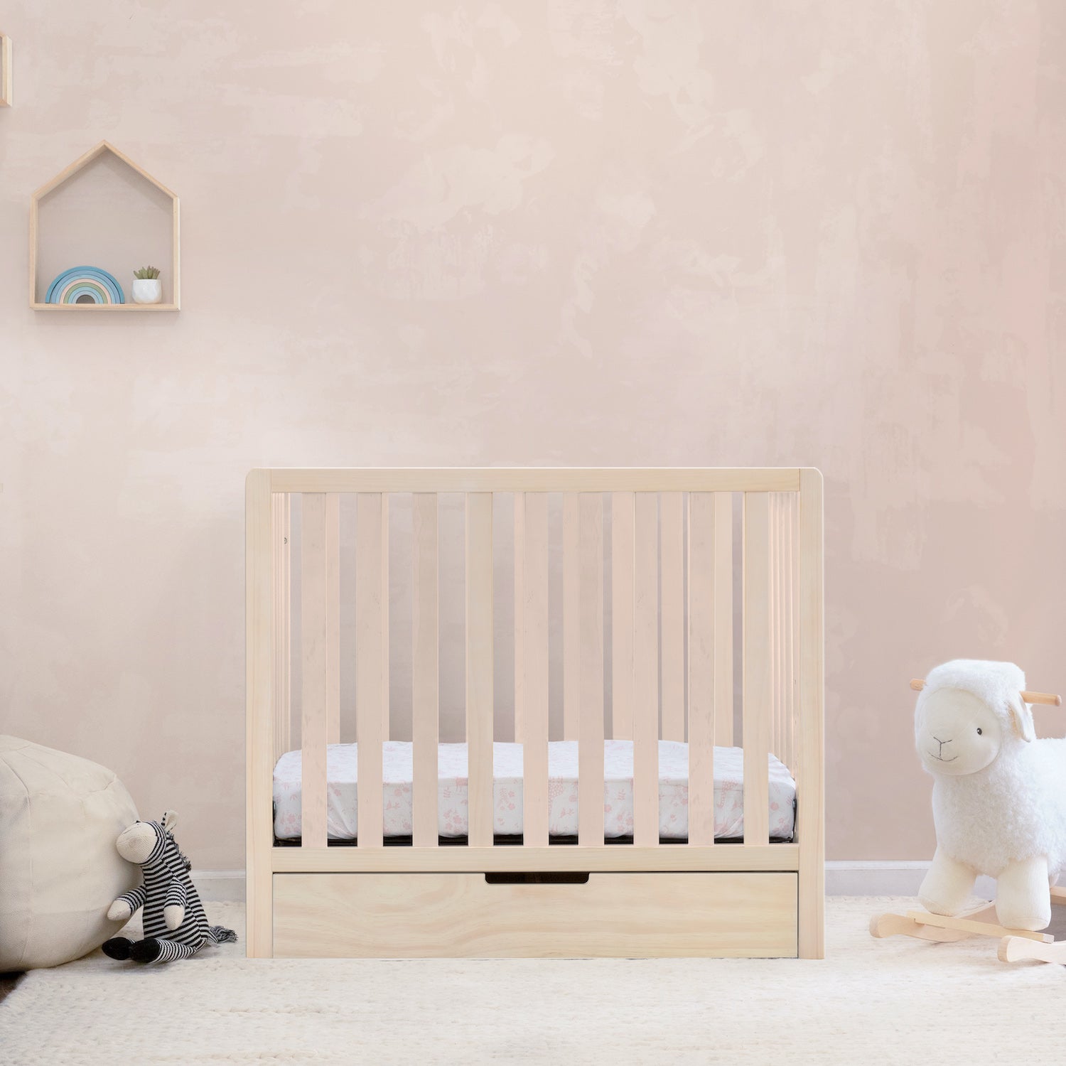 Colby 4-in-1 Convertible Mini Crib with Trundle Drawer