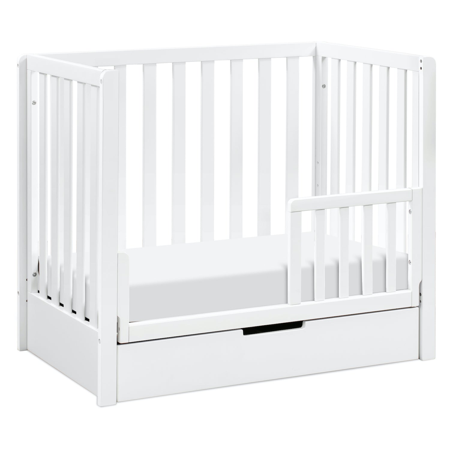 Colby 4-in-1 Convertible Mini Crib with Trundle Drawer