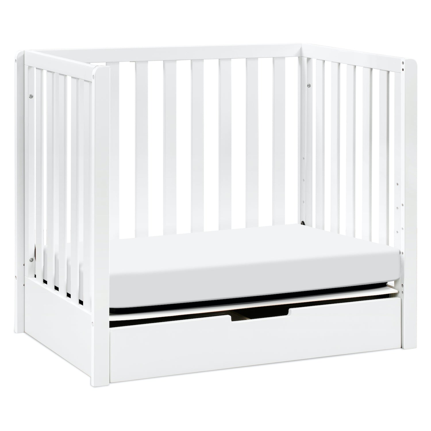 Colby 4-in-1 Convertible Mini Crib with Trundle Drawer