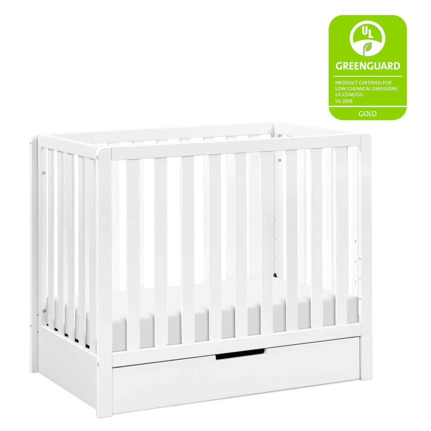 Colby 4-in-1 Convertible Mini Crib with Trundle Drawer