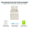 Adrian Swivel Glider with Storage Ottoman in Water Repellent & Stain Resistant Fabric