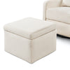 Adrian Swivel Glider with Storage Ottoman in Water Repellent & Stain Resistant Fabric