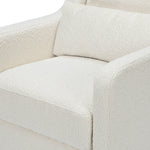 Adrian Swivel Glider with Storage Ottoman in Ivory Boucle fabric - Project Nursery