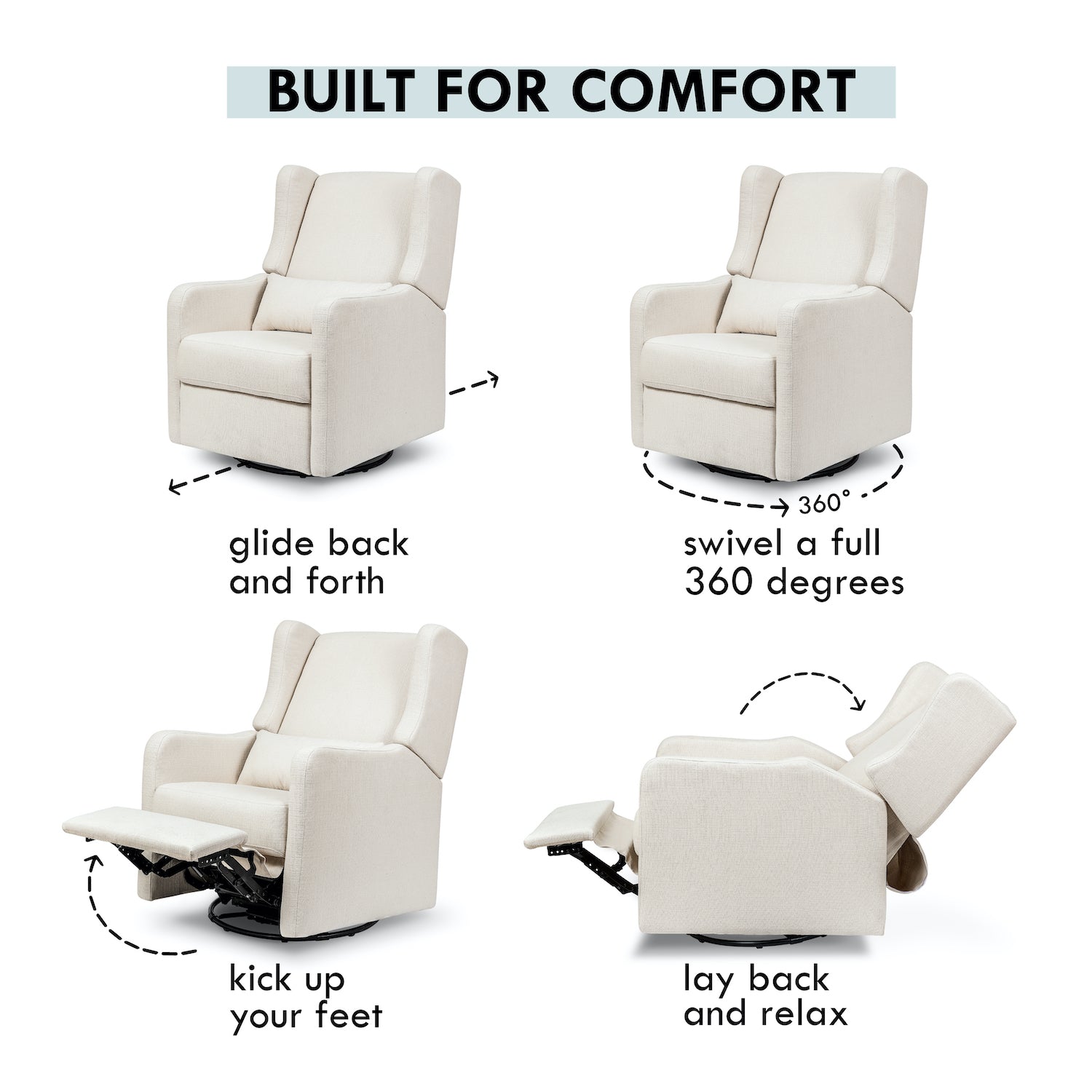 Arlo Recliner + Swivel Glider