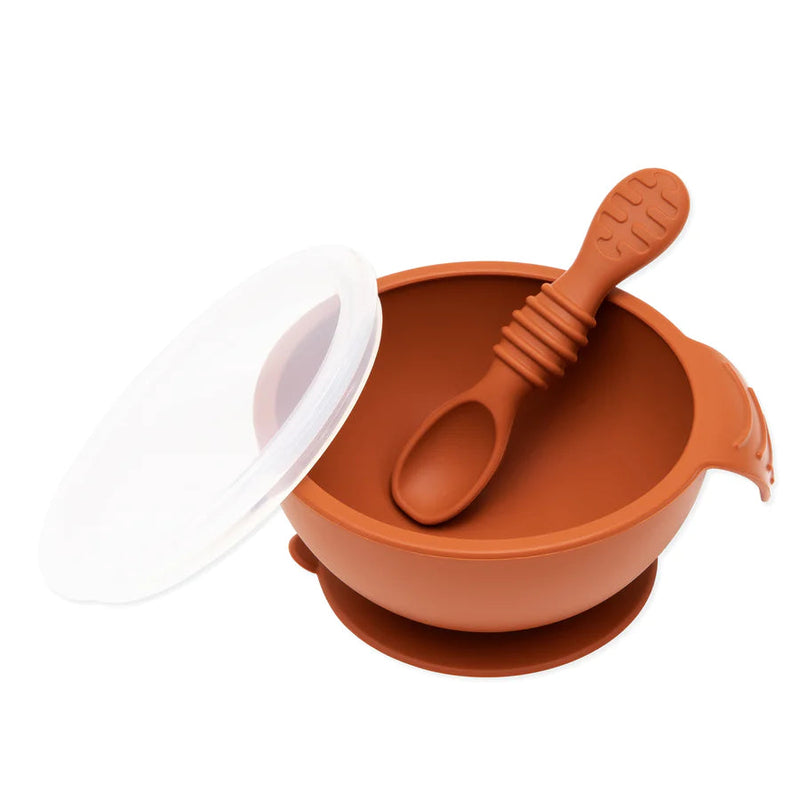 Silicone First Feeding Set - Clay - Project Nursery