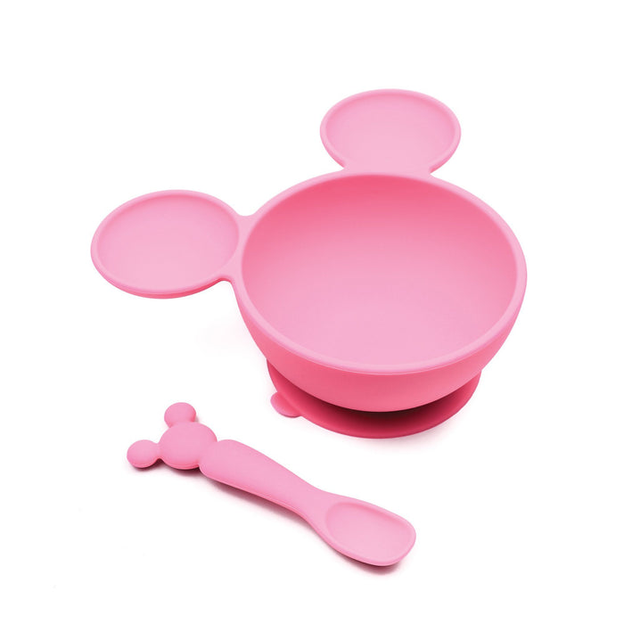 Minnie Mouse Silicone First Feeding Set - Pink - Project Nursery