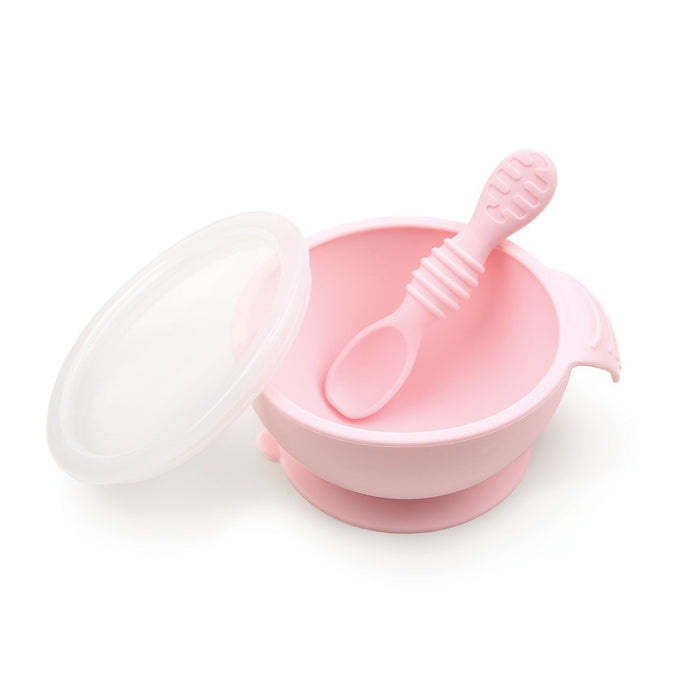 Silicone First Feeding Set - Pink - Project Nursery