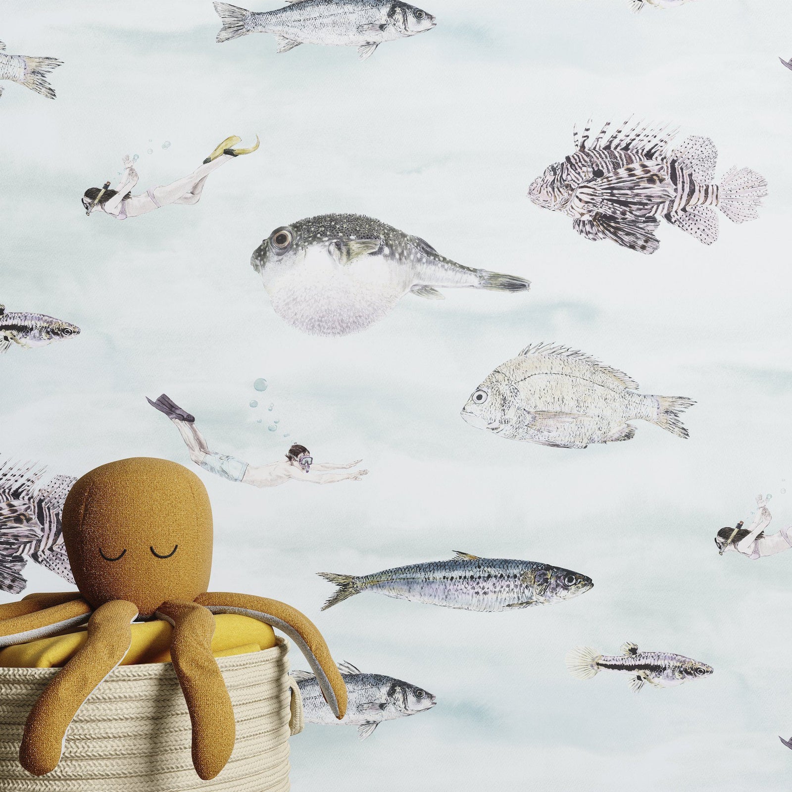 Classic Fish Wallpaper - Project Nursery