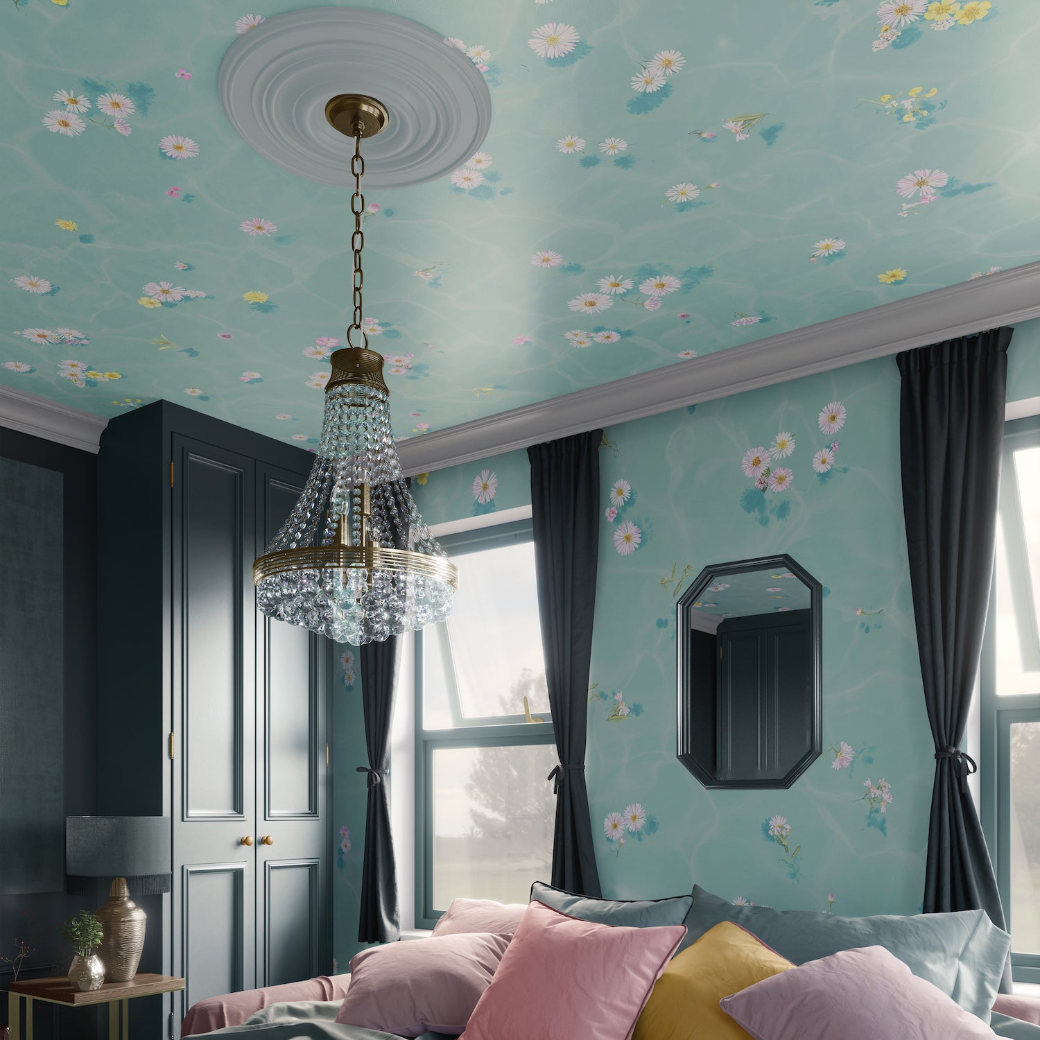 Classic Floral Wallpaper Mural