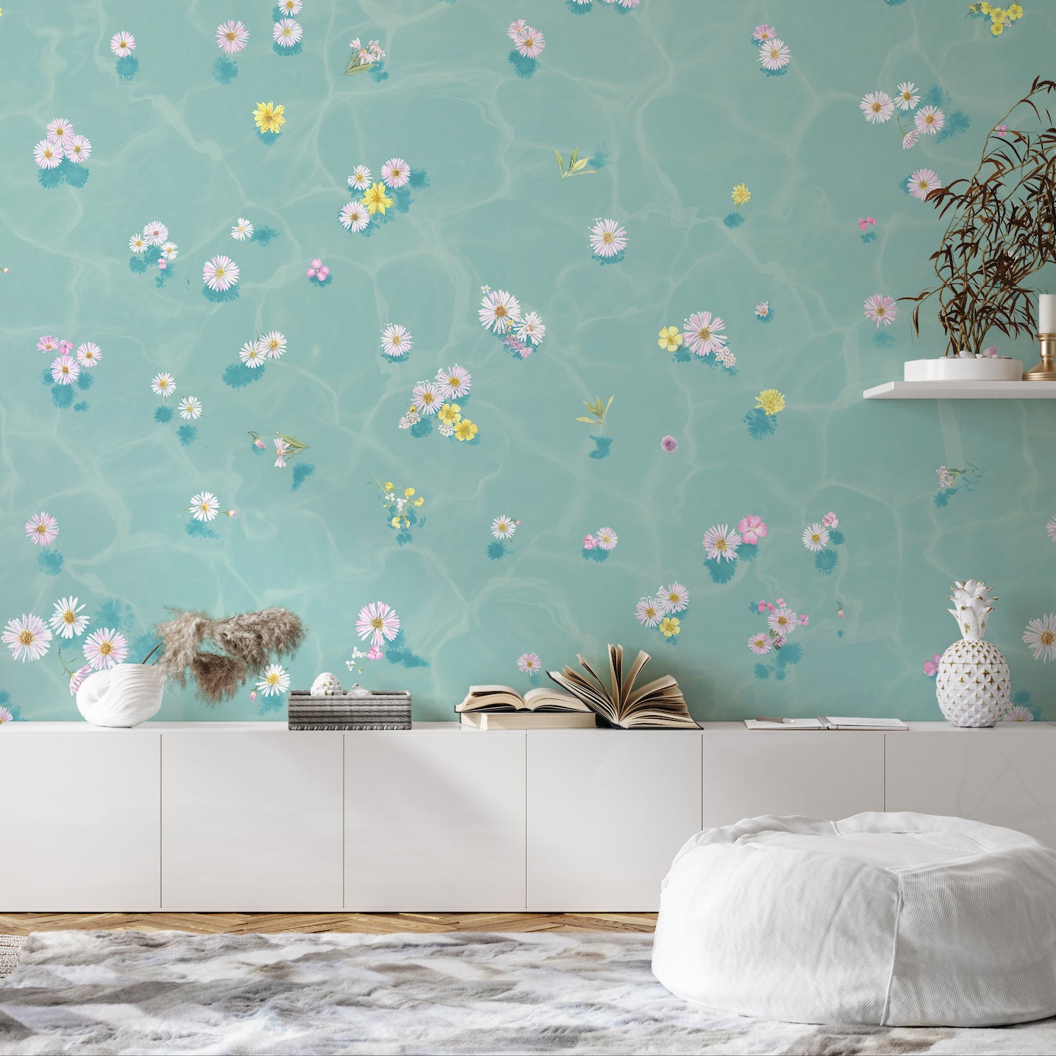 Classic Floral Wallpaper Mural