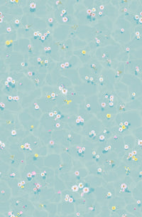 Classic Floral Bath Mural Wallpaper