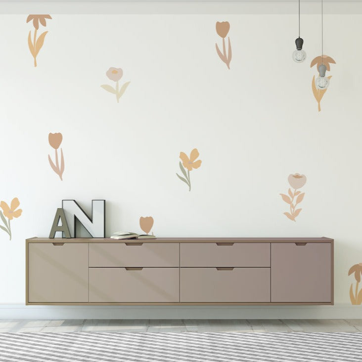 Nude Flower Wall Decals