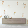Nude Flowers Wall Decal Set