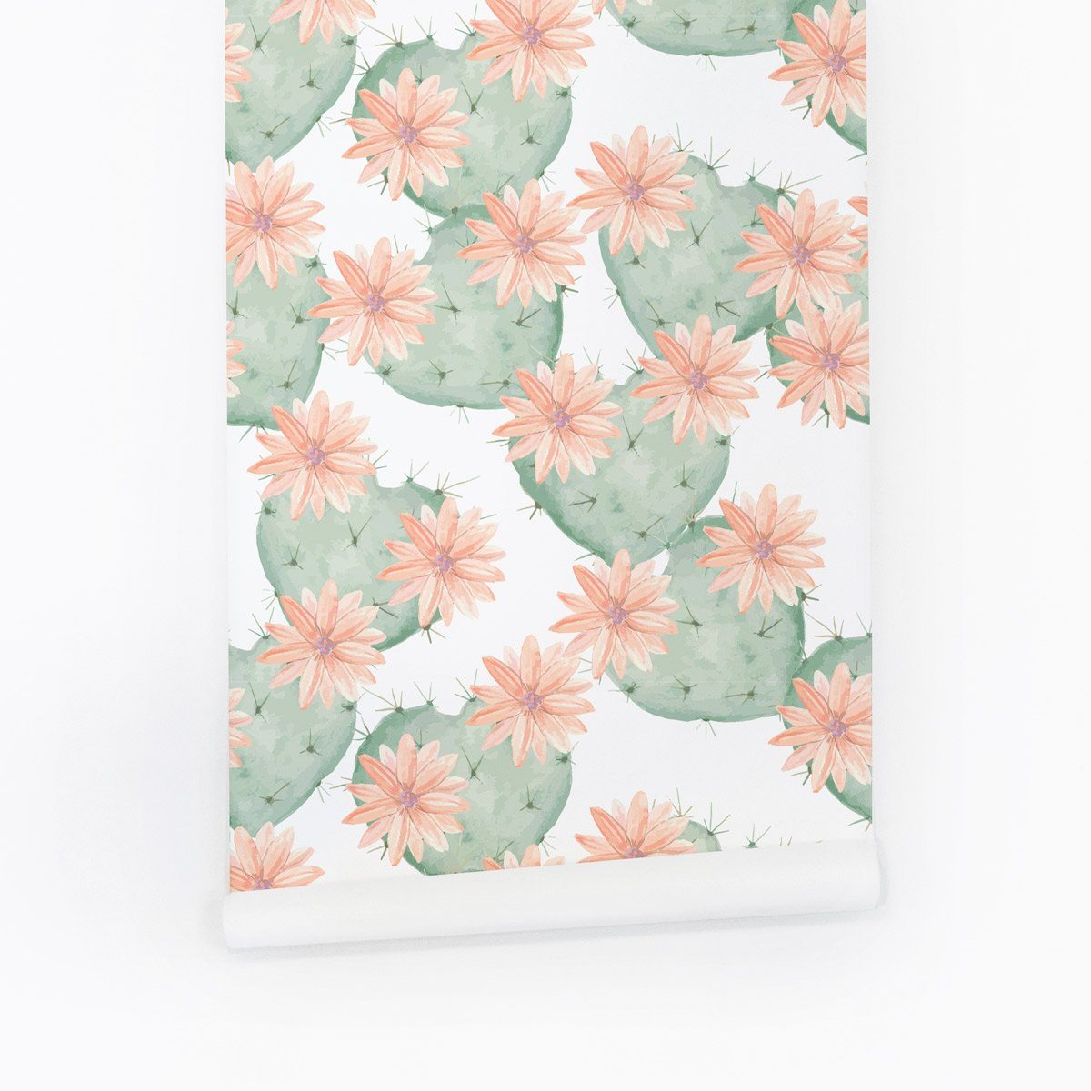 Flower Cactus Wallpaper - Project Nursery