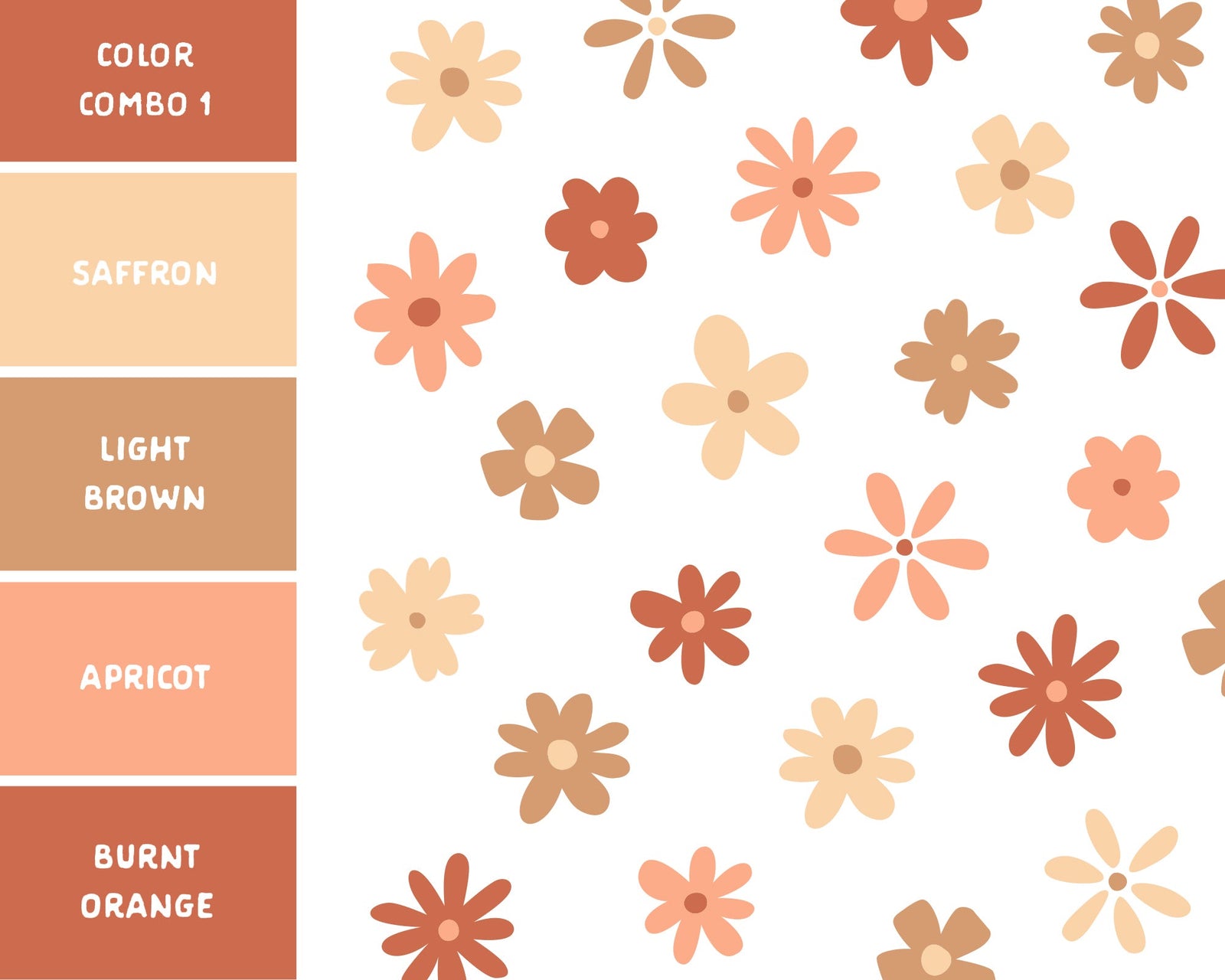 Multi-Color Flower Wall Decals