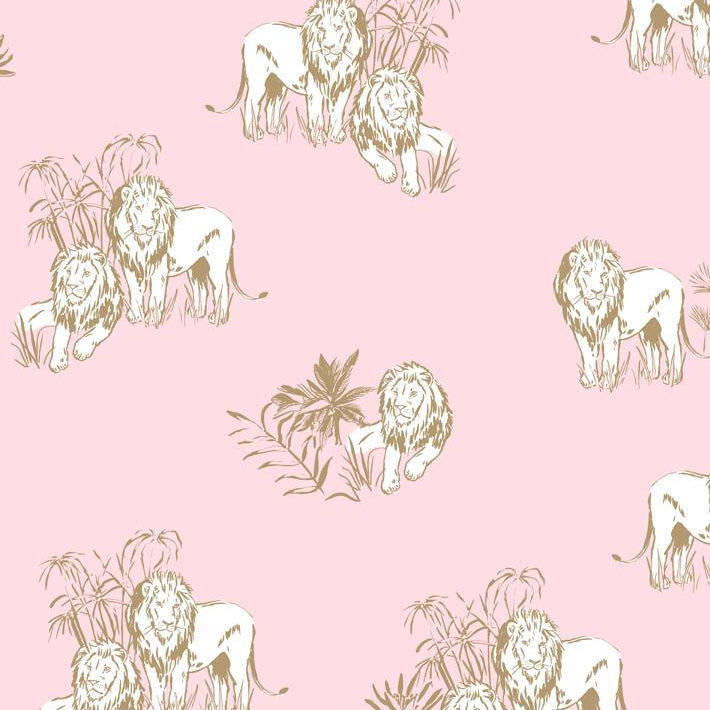 Foliage Lions Wallpaper - Project Nursery