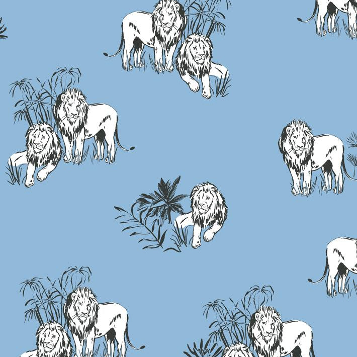 Foliage Lions Wallpaper - Project Nursery
