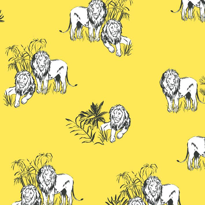 Foliage Lions Wallpaper - Project Nursery