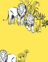 Foliage Lions Wallpaper - Project Nursery