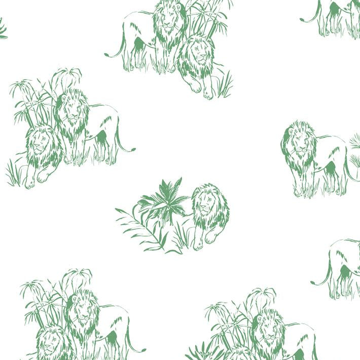 Foliage Lions Wallpaper - Project Nursery