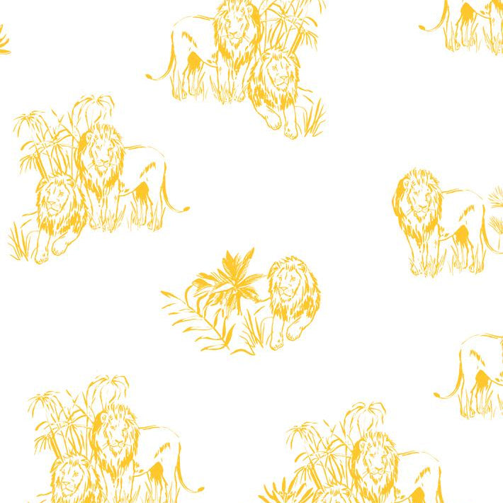 Foliage Lions Wallpaper - Project Nursery
