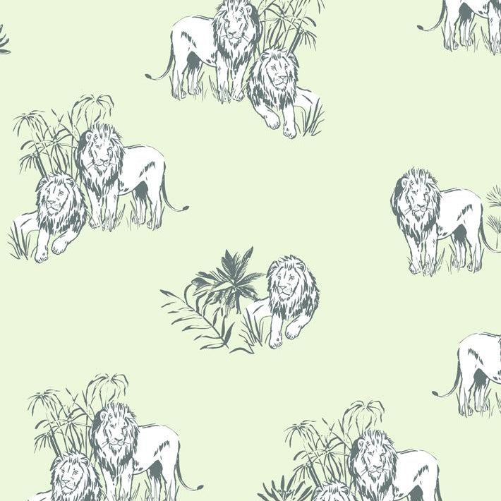 Foliage Lions Wallpaper - Project Nursery