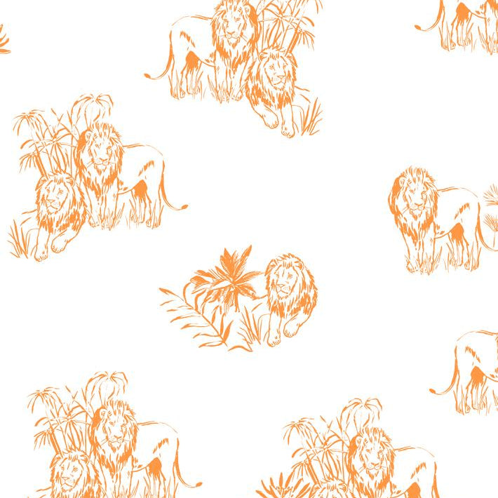Foliage Lions Wallpaper - Project Nursery