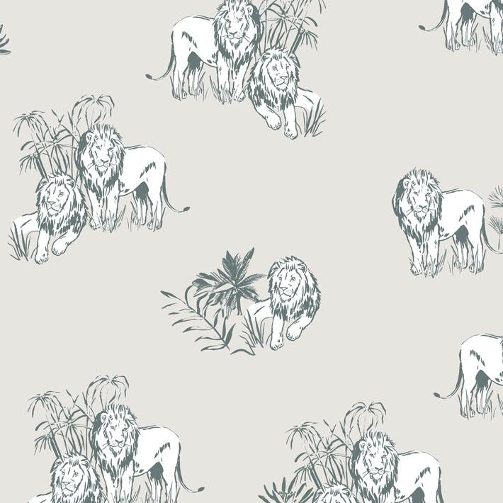 Foliage Lions Wallpaper - Project Nursery