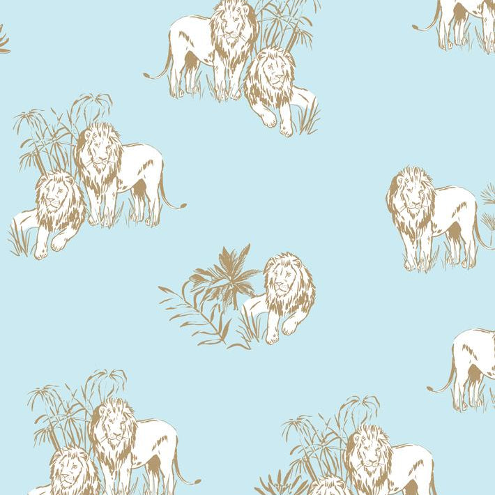 Foliage Lions Wallpaper - Project Nursery