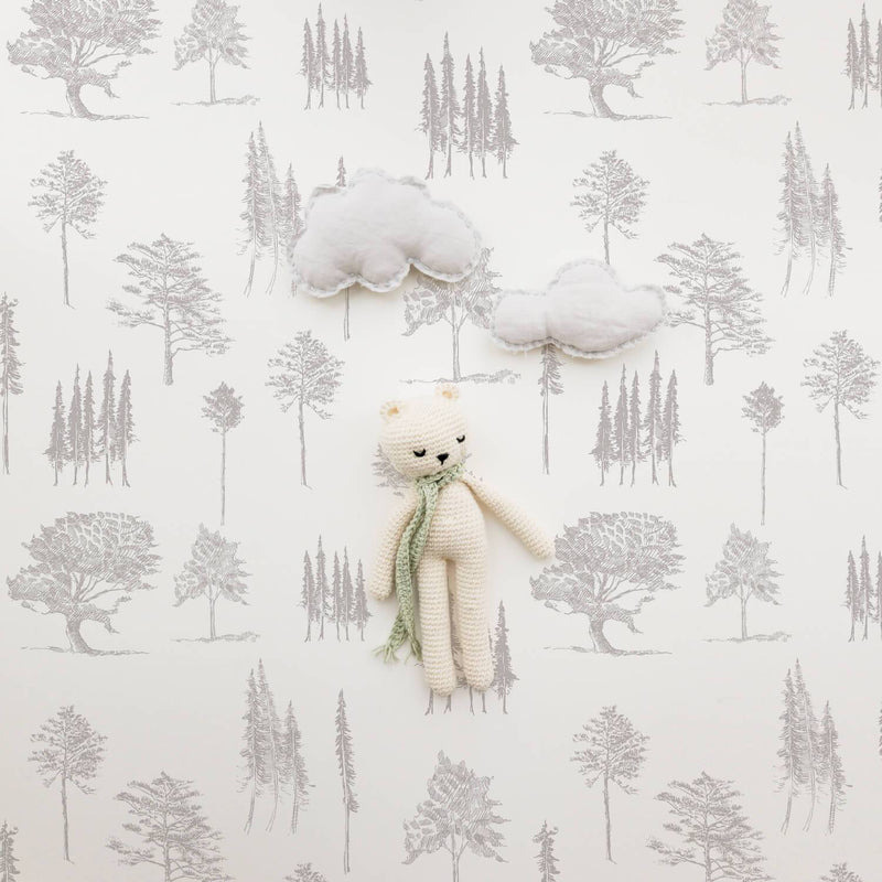Minimal Forest Wallpaper - Project Nursery