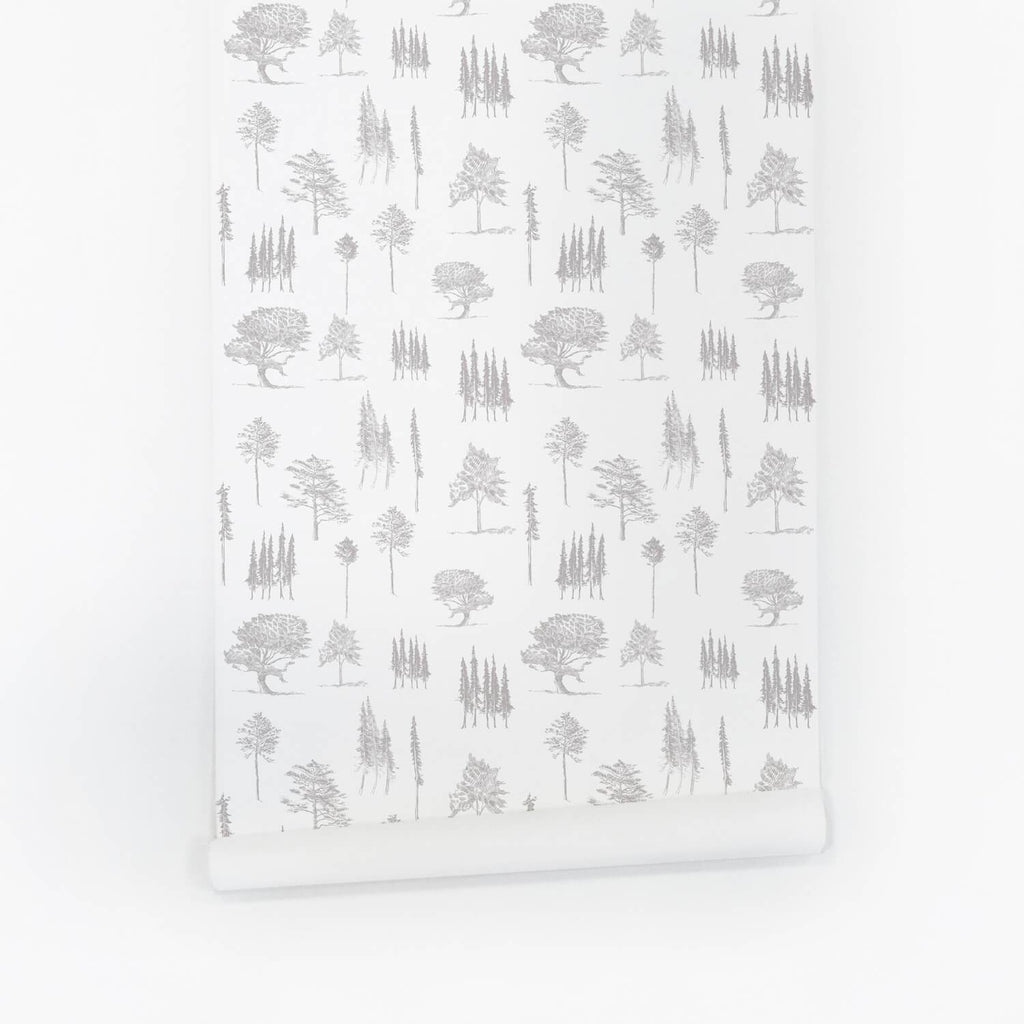 Minimal Forest Wallpaper - Project Nursery