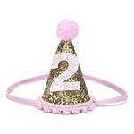 Birthday Party Hat - Gold Glitter - Project Nursery