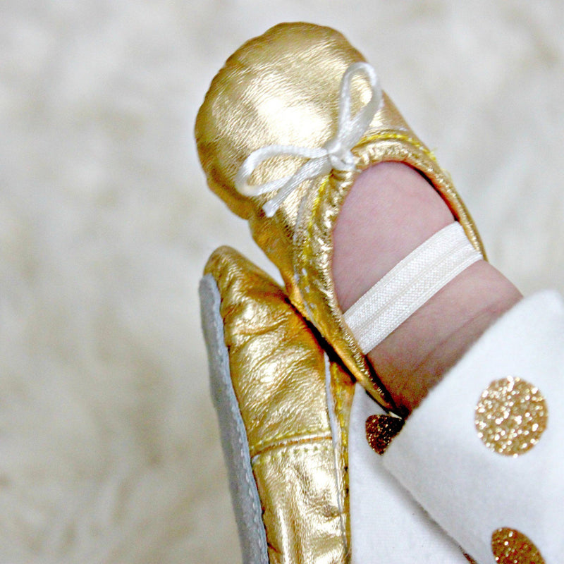 Gold Baby Ballet Slippers - Project Nursery