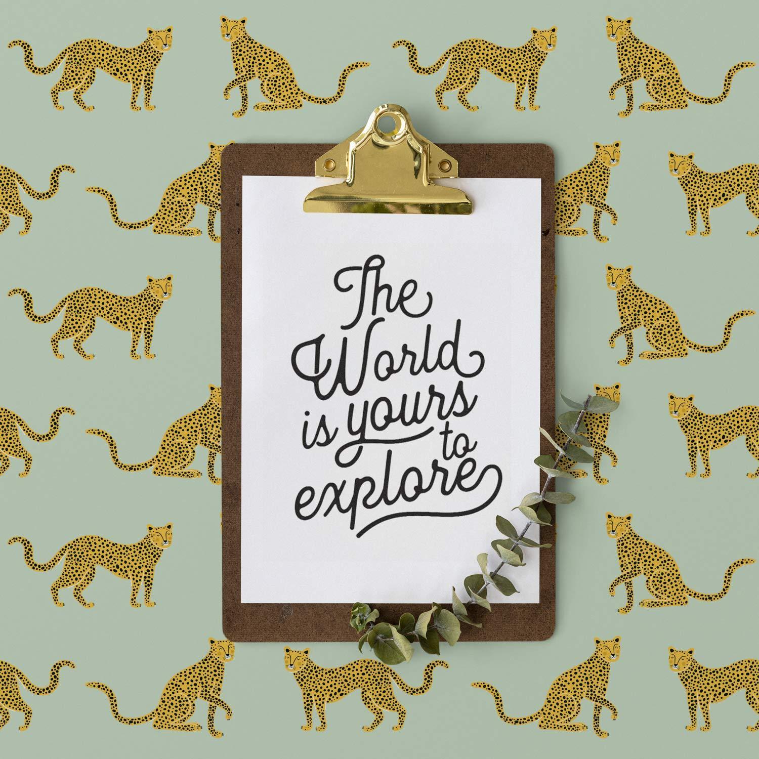 Green Leopard Wallpaper - Project Nursery