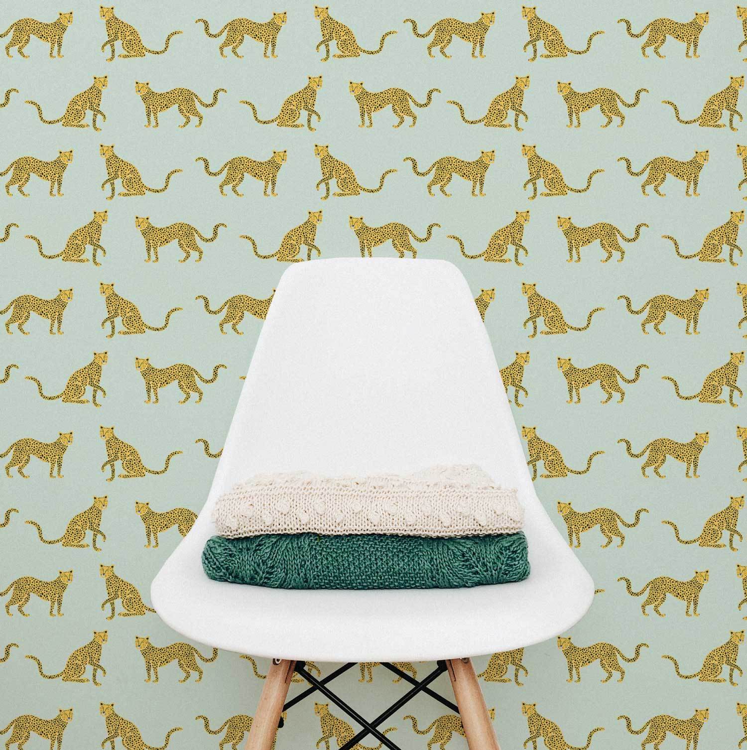 Green Leopard Wallpaper - Project Nursery
