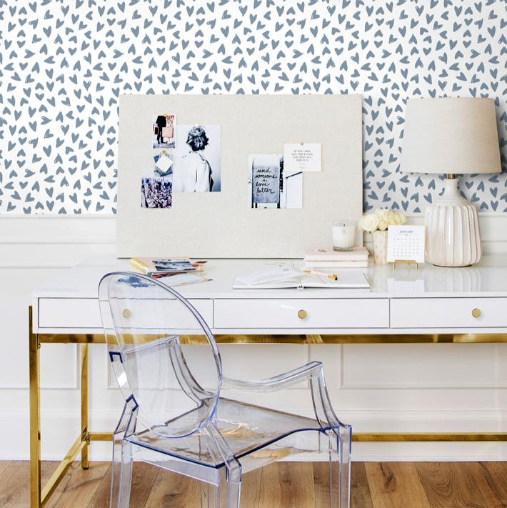 Hearts Wallpaper - Project Nursery